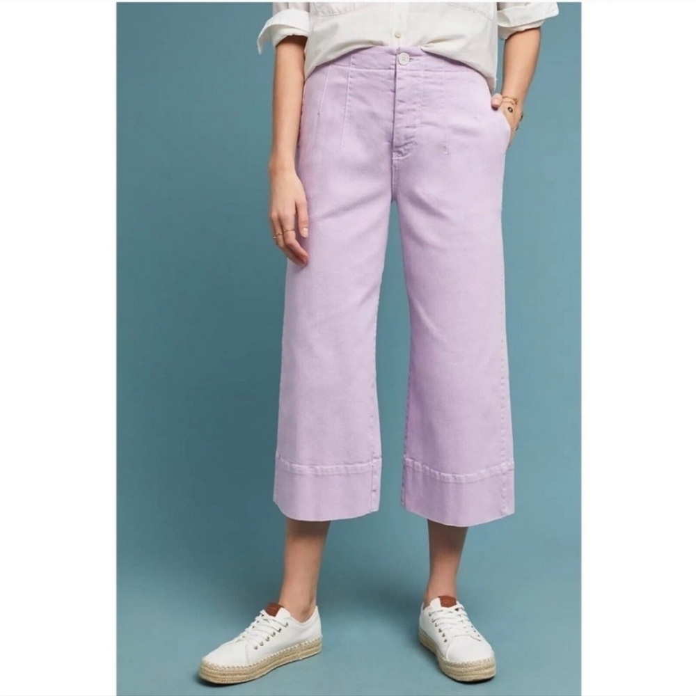 Pilcro by ANTHROPOLOGY Lilac Trousers - Picture 1 of 5